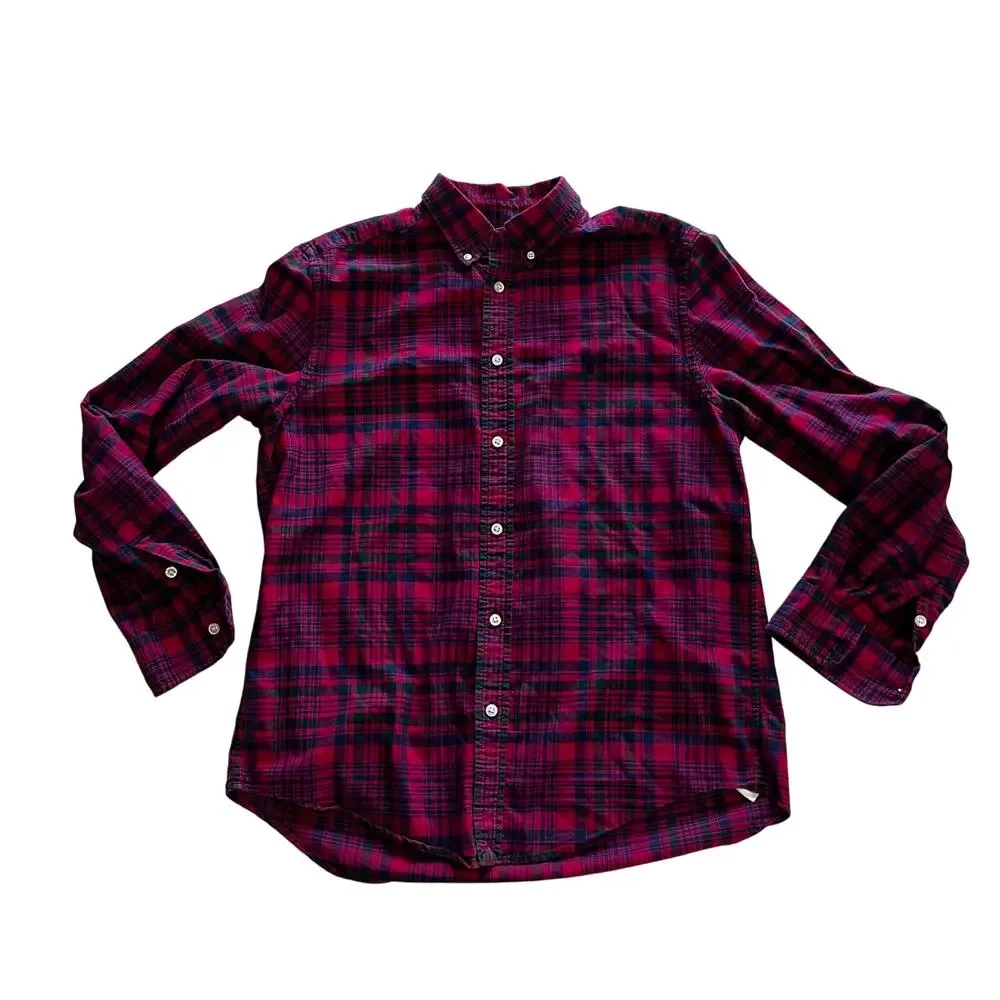 Ralph Lauren Boy’s XL Long Sleeve Green Red Blue Plaid Button Down Shirt